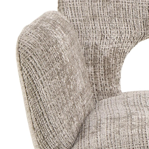 Actona Graham otočná čalouněná šedá židle do jídelny a obýváku