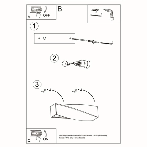 Nástěnné svítidlo SIGMA MINI Sollux bílé moderní keramické do obývacího pokoje a ložnice 35 cm