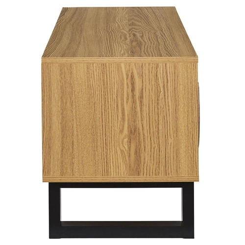 Televizní stolek Calypso 110 cm boho s policemi a zdobenými dvířky do obýváku Intesi