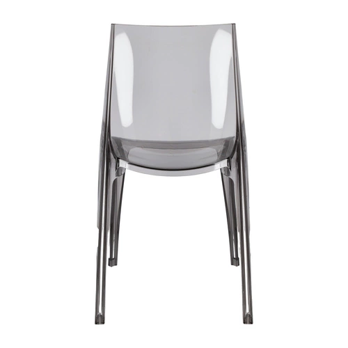 Moderní průhledná jídelní židle stohovatelná z plastu SCAB Design
