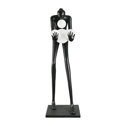 Stojací lampa WOMAN-2 BLACK 190 cm