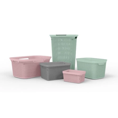 Koš na prádlo Scandi 25 l růžový