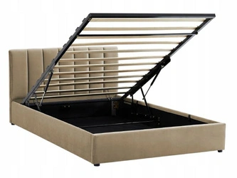 Čalouněná postel Lexington 120x200 béžový samet s úložným prostorem