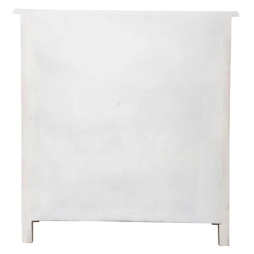 Komoda Hina provensálská bělená s frézovanými dvířky na nožkách 80 cm do obýváku Atmosphera