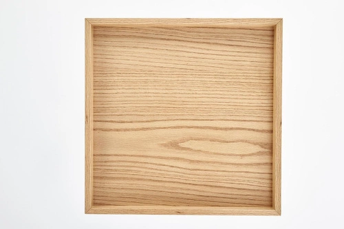 Konferenční stolek Vaya loftový dub přírodní černý kov do obýváku 42x42 cm