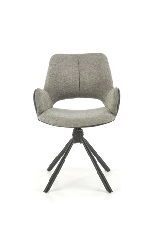 Otočná kancelářská židle Odette šedá čalouněná moderní s područkami Intesi