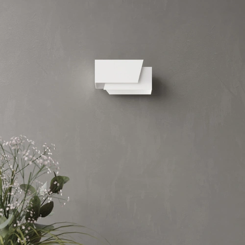 Nástěnné svítidlo PIEGARE bílé moderní kovové do obýváku a ložnice Sollux Lighting