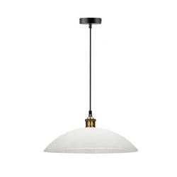 Dexter 3 měděná závěsná lampa 1x60W E27 bílý difuzor