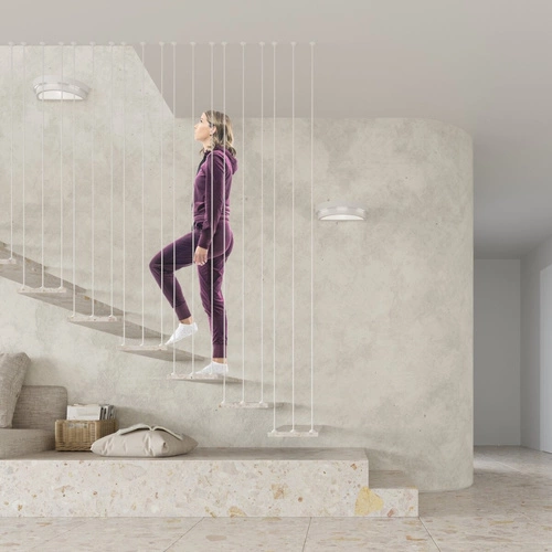 Keramická nástěnná lampa HELIOS bílá moderní do obýváku a ložnice od Sollux