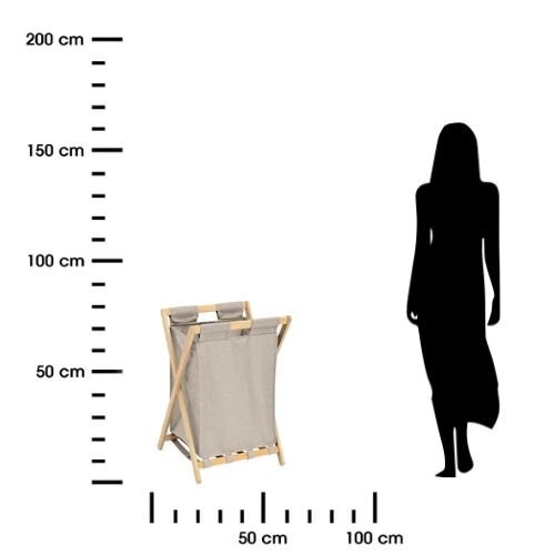 Koš na prádlo Tidy 50l skládací šedý