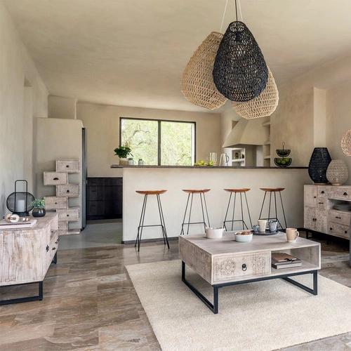 Sada nábytku do obývacího pokoje Ajay béžová