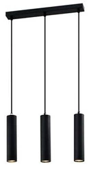 Závěsná lampa Tubo černá 3x25W GU10 stínidlo 25cm černá