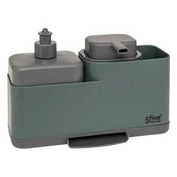 Dávkovač mýdla s organizérem NEO2 zelený 5five simply smart do koupelny moderní