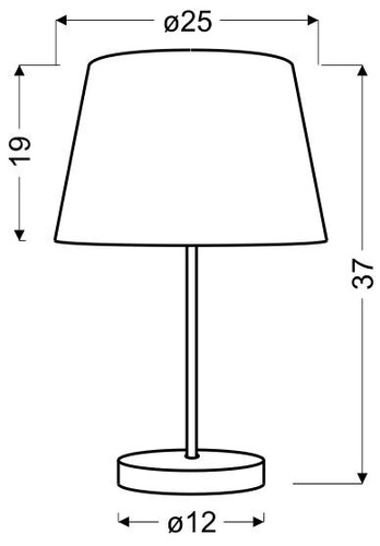 Stolní lampa Pablo 1x60W E27 žlutá