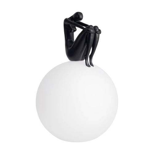 Moderní stolní lampa WOMAN-2 černá 35 cm do ložnice a obýváku Step into Design