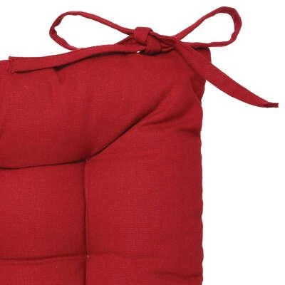 Prošívaný čtvercový polštář na židli Atmosphera 38x38 červený do jídelny