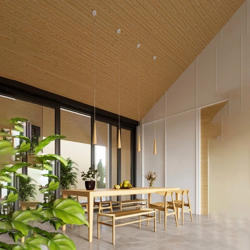 Závěsné svítidlo SULA 3P dřevěné, skandinávský styl, nastavitelná nad jídelní stůl 120 cm