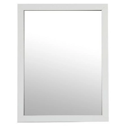 Závěsné obdélníkové zrcadlo do předsíně bílé moderní 34x44 cm 5five