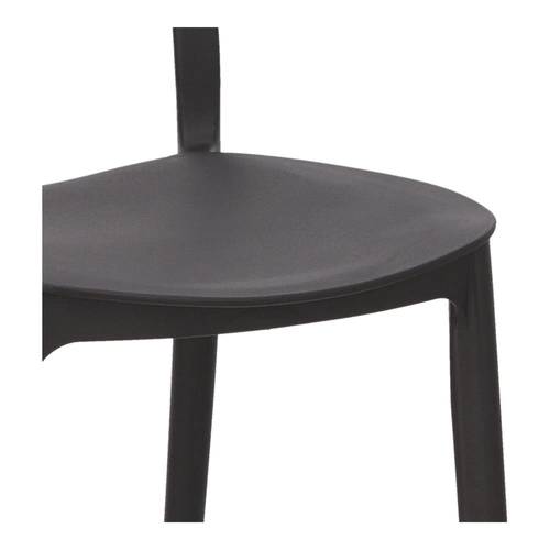 Zahradní židle Plasta černá 5five simply smart z polypropylenu snadno čistitelná stohovatelná