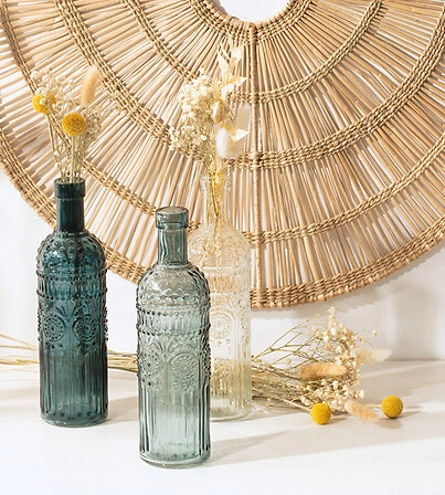 Sada 3 váz Folk blue