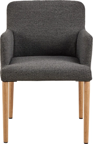 Čalouněná jídelní židle s područkami Zoe Actona antracitová skandinávský styl