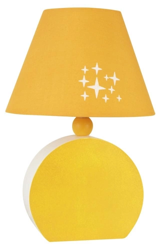 Noční lampička do ložnice Ofelia moderní oranžová s MDF stínidlem 26 cm CANDELLUX