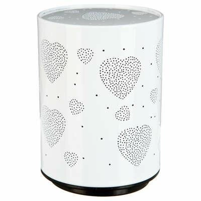 Dětská noční LED lampička projektor srdce Atmosphera bílá moderní na baterie