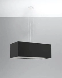 Moderní černý lustr SANTA BIS 80, 3 světla, nad stůl nebo kuchyňský ostrůvek