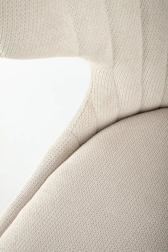 Čalouněná židle Odile béžová do jídelny a obýváku moderní na černých nohách Intesi