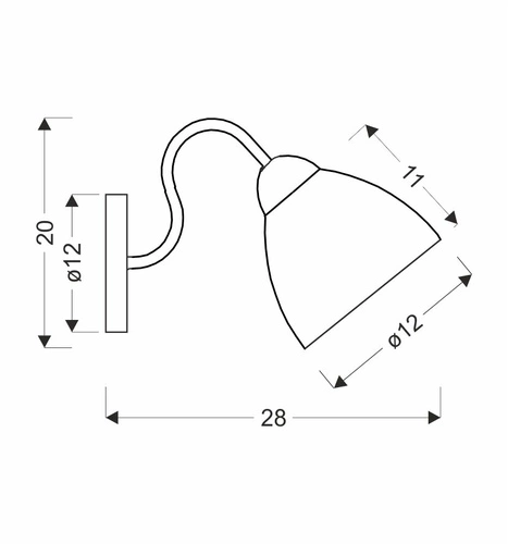 Nástěnné svítidlo Unica moderní černé zlaté skleněné do obýváku a ložnice CANDELLUX