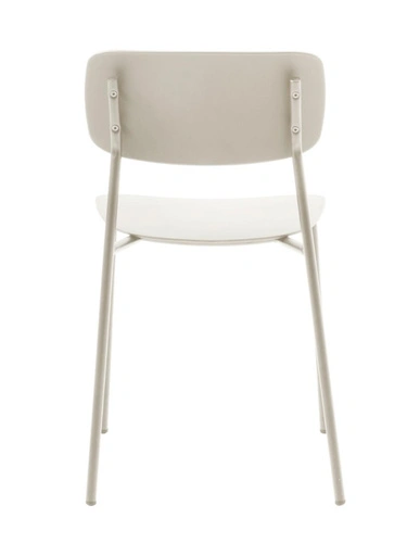 Moderní jídelní židle Kirkland z plastu béžová