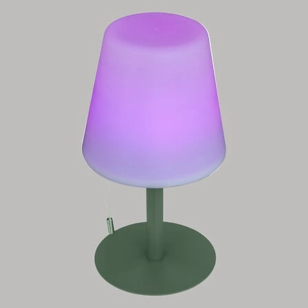 LED noční lampička Zack zelená Atmosphera moderní akumulátorová do ložnice a na terasu