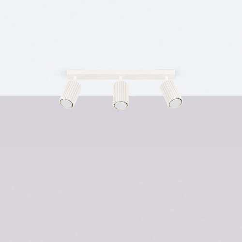 Stropní svítidlo KARBON 3L béžové do obýváku a ložnice minimalistické nastavitelné glamour