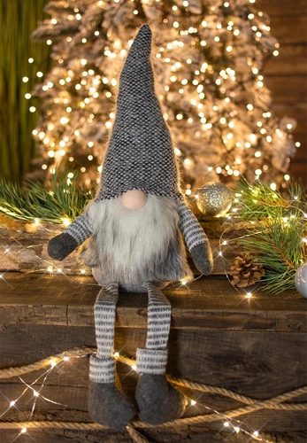 Šedý pruhovaný trpaslík 45cm