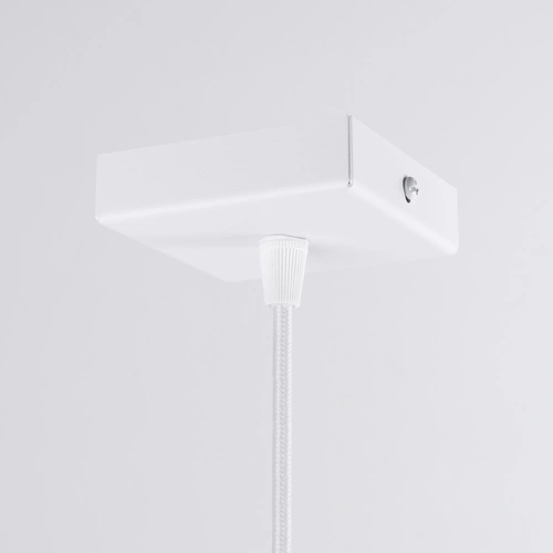 Závěsné svítidlo PRYSM 1 bílé moderní do obýváku a kuchyně ocelové jednoduché 120 cm