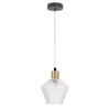 Závěsná lampa Sk.eniko černá 1x40W E14 čiré stínítko