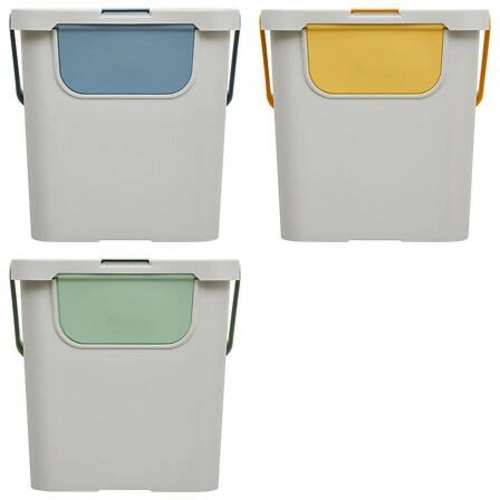 Plastový třídicí koš 24L 5five simply smart modro-šedý do kuchyně a koupelny