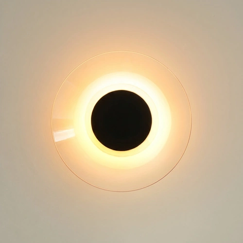 Nástěnné svítidlo ASTRO černé LED moderní do obývacího pokoje 28 cm