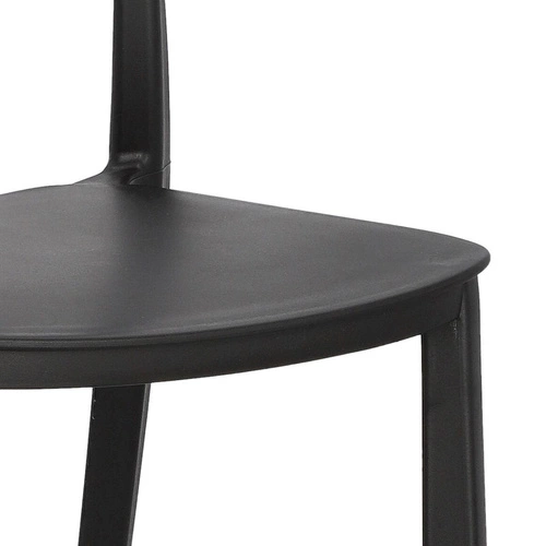 Zahradní židle Nopie Simplet černá z plastu moderní stohovatelná snadno čistitelná