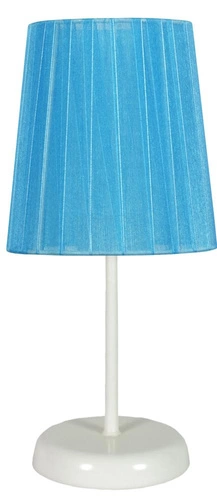 Noční lampička Rifasa modrá moderní s kovovým stínidlem CANDELLUX 32 cm