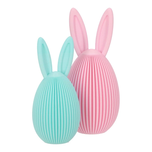 Intesi sada 2 velikonočních figurek pastelových vajíček dekorace na stůl 17 cm