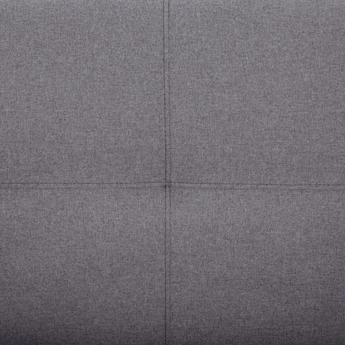 Rozkládací sametová pohovka Dohan pro 3 osoby šedá do obýváku skandinávský styl Atmosphera