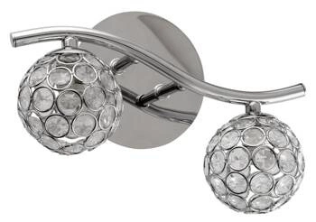 Nástěnné svítidlo Starlet moderní chrom s křišťálovým stínidlem do obýváku a ložnice 25 cm