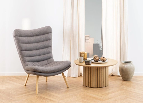 Kulatý konferenční stolek Yale 80 cm dubový moderní skandinávský do obýváku Actona