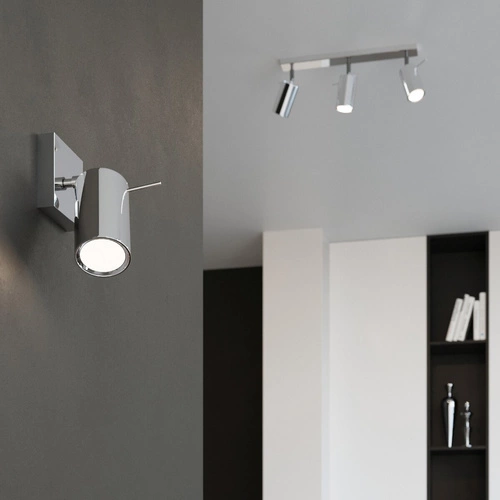 Nástěnné svítidlo RING chrom moderní kovové nastavitelné do obýváku a ložnice Sollux Lighting