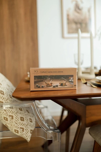 Degustační sada Swingy sklenice na whisky s chladicími kameny 300 ml dárek