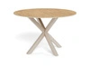 Stůl kulatý Heaven 119 cm do jídelny keramika dub kašmír moderní