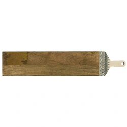 Intesi Dune úzké kuchyňské prkénko z mangového dřeva 100 cm dekorativní
