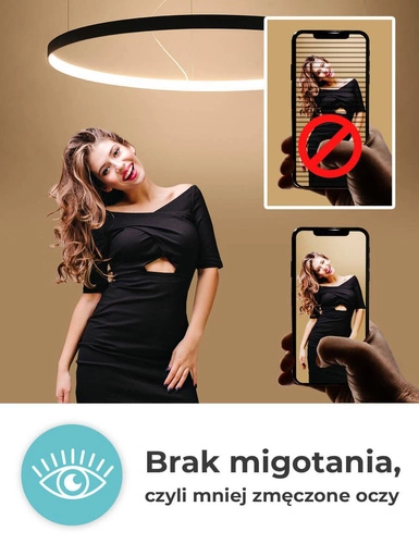 LED lustr RIO 78 černý moderní industriální do obýváku a jídelny Thoro