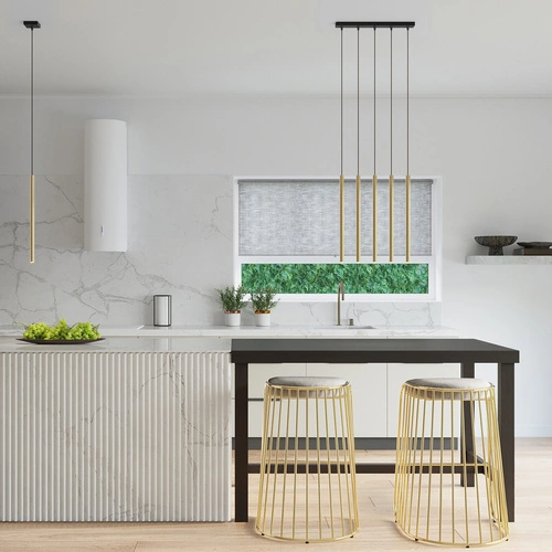 Stropní svítidlo Pastelo 5L moderní zlaté nastavitelné do obýváku a jídelny SOLLUX